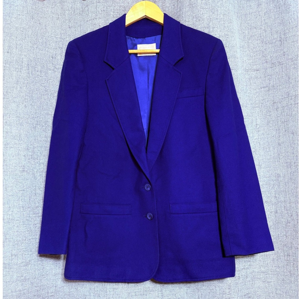 Vintage Pendleton Jacket Women Small* Blue Wool Blazer